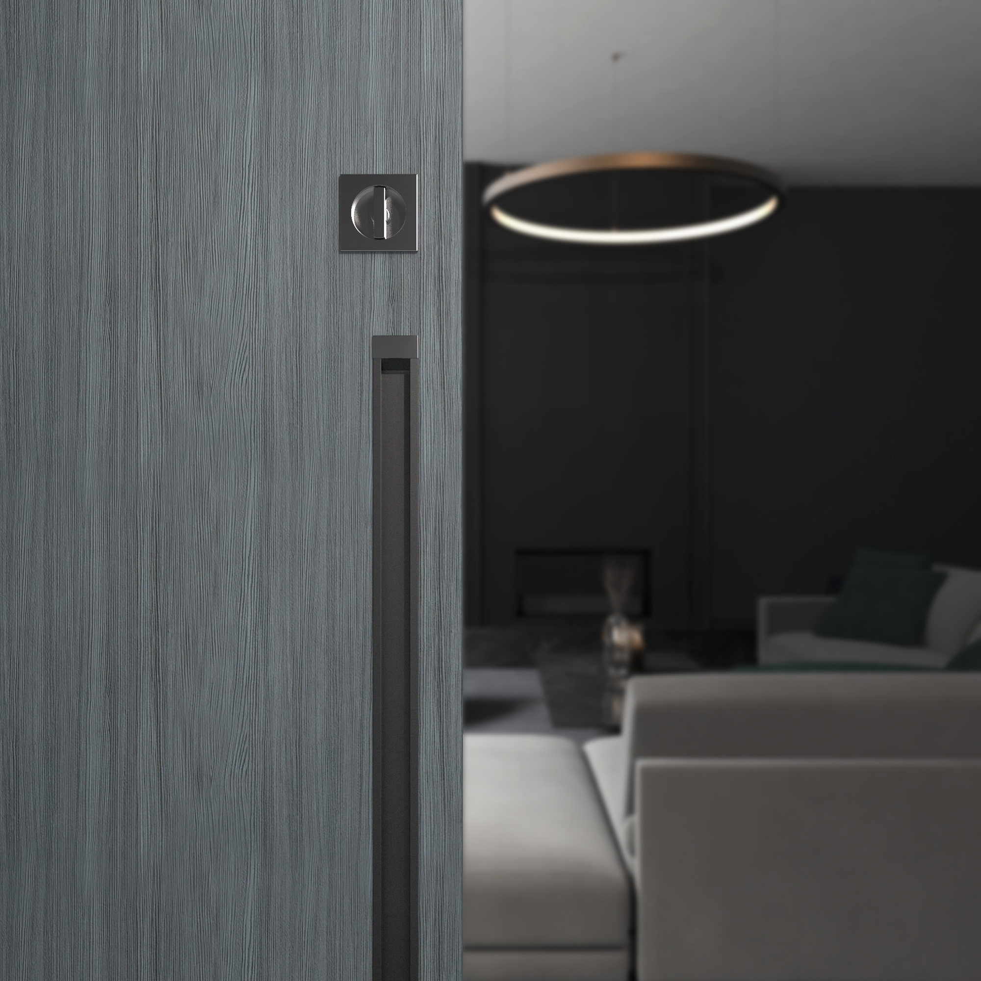 L300mm Recessed Handle(one-side only) (PA-25-ZN300) - KAWAJUN